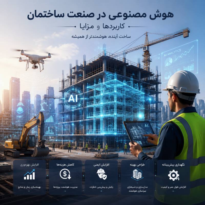 هوش مصنوعی در صنعت ساختمان؛ کاربردها و مزایا  